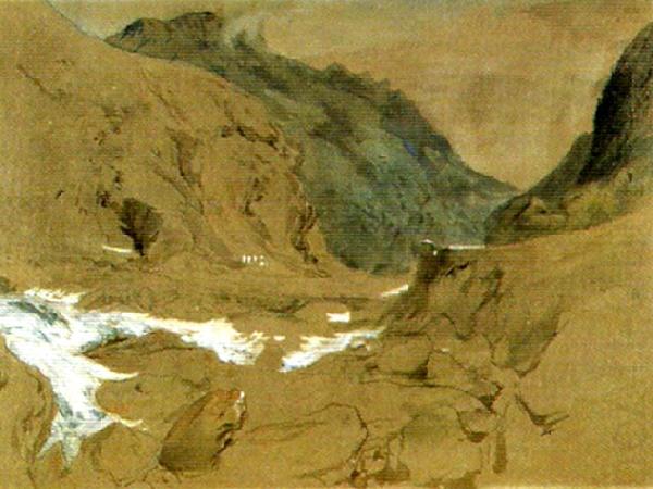 John Ruskin the pass of faido on the st gotthard china oil painting image